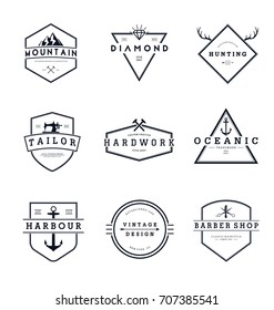 Vintage Badges Logo Collection