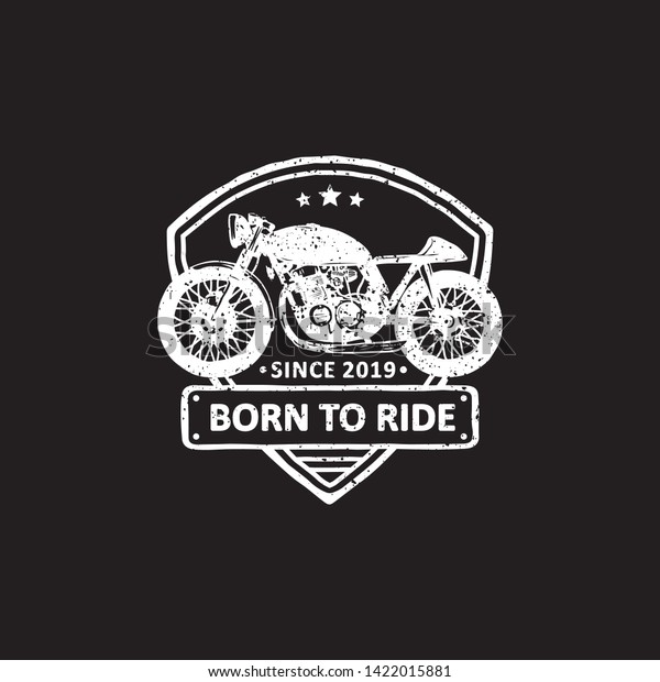 Vintage Badges Motorcycles Garage Stock Vector Royalty Free