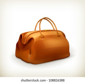 Bolsa vintage, vector