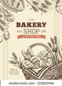 Vintage Bakery Card Template