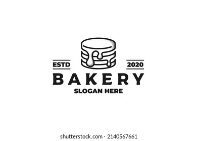 vintage bakery emblem badge logo