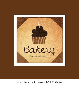 Vintage bakery label and logo