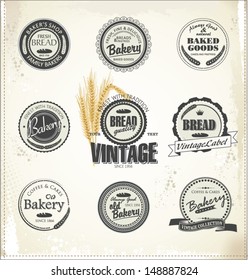 Vintage bakery labels