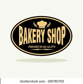 Vintage bakery labels and typography