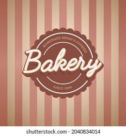 Vintage bakery logo, label and badge template
