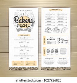 Bakery Menu Images Stock Photos Vectors Shutterstock