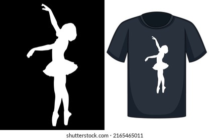 Vintage Ballerina Ballet Modern Premium Designer T Shirt