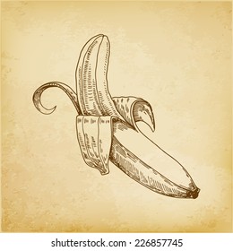 Vintage banana paper