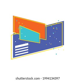 vintage banner empty template design