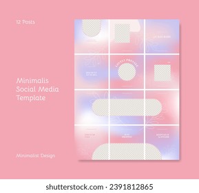 Vintage banner templates. Editable placeholder. Applicable for social media advertising.