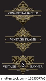 Vintage-Banner, perfekt für Labels Frames und andere kreative Inhalte
