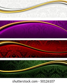 Vintage Banners, vector
