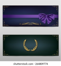Vintage banners - vector illustration