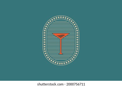 vintage bar logo. Very suitable for food and beverage businesses, companies, icons and others