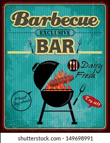 Vintage Barbecue Bar mit Hot Doster Design