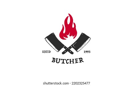 Vintage barbecue emblems. Restaurant labels, emblems, logo. Vector logo template