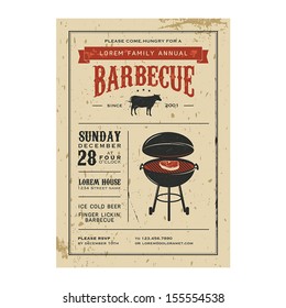 Vintage Barbecue Invitation