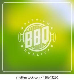 Vintage barbecue logo
