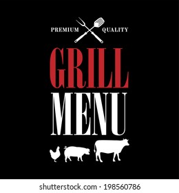 Vintage Barbecue Menu