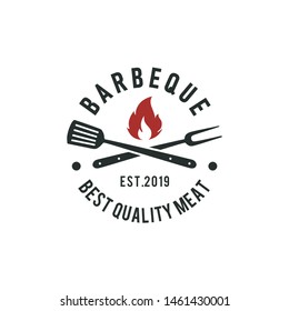 Vintage Barbeque & Grill Logo Design