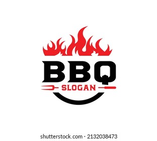 Vintage barbeque logo design | Logo design, Grill logo, Logo restaurant	