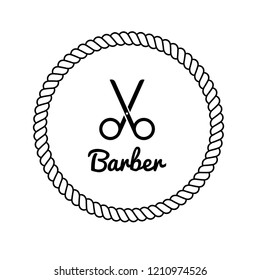 vintage barber emblem, label, badge, logo, icon.