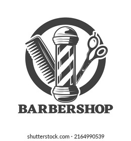 Vintage barber logo hipster labels