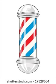 Vintage barber pole (Vector)