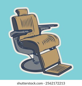 vintage barber shop labels, badges and design elements
