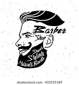 Vintage barber shop logo / label / tattoo