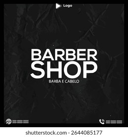 Vintage Barbershop Badge Banner Vector Set Classic Haircut Emblems, Grooming Labels Hipster Style Logos, Handmade Designs for Branding, Gentleman Clubs, and Salon Businesses