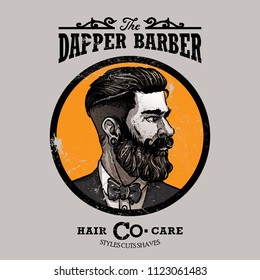 vintage barbershop logo