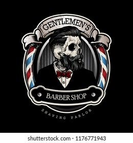 vintage barbershop logo