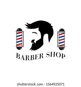 Vintage barbershop vector emblems and labels. Barber badges and logos. Barbershop logo and barber shop vintage label and badge illustration