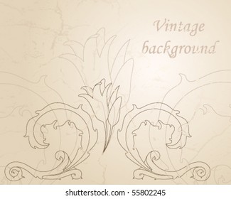 Vintage baroque background
