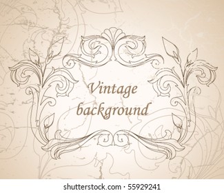 Fondo barroco vintage