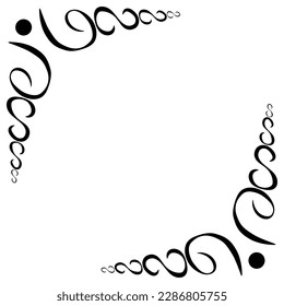 vintage baroque corner ornament retro pattern antique style acanthus vector. Decorative design element filigree calligraphy vector. You can use for wedding decoration of greeting card and laser cuttin