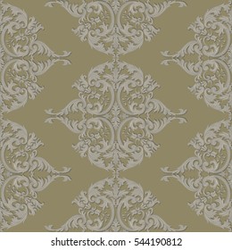 Vintage Baroque damask pattern
