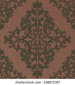 Vintage Baroque damask pattern Imperial style. Vector decor background. Luxury Classic ornament. Royal Victorian texture for wallpapers, textile, fabric