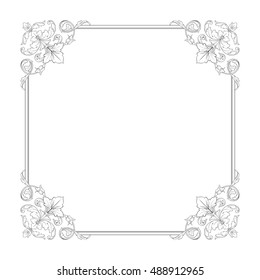 Vintage baroque element ornament. Retro pattern antique style acanthus. Decorative design element filigree calligraphy vector.