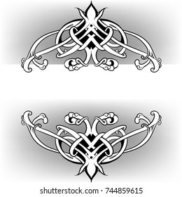 vintage baroque flowers vector

