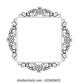 Vintage baroque frame