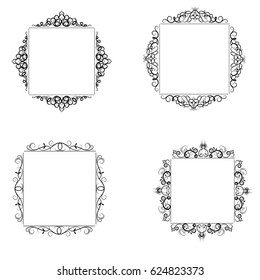 Vintage baroque frame