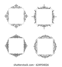 Vintage baroque frame