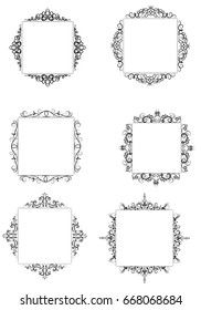 Vintage baroque frame