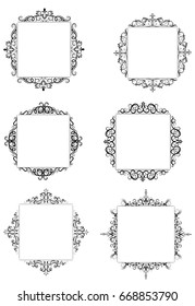 Vintage baroque frame