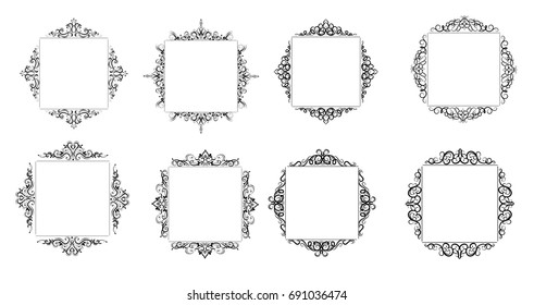 Vintage baroque frame
