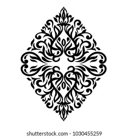 Vintage baroque frame scroll ornament engraving border floral retro pattern antique style acanthus foliage swirl decorative design element filigree calligraphy.