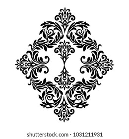 Vintage baroque frame scroll ornament engraving border floral retro pattern antique style acanthus foliage swirl decorative design element filigree calligraphy