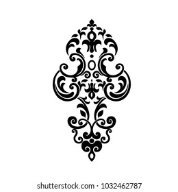 Vintage baroque frame scroll ornament engraving border floral retro pattern antique style acanthus foliage swirl decorative design element filigree calligraphy.